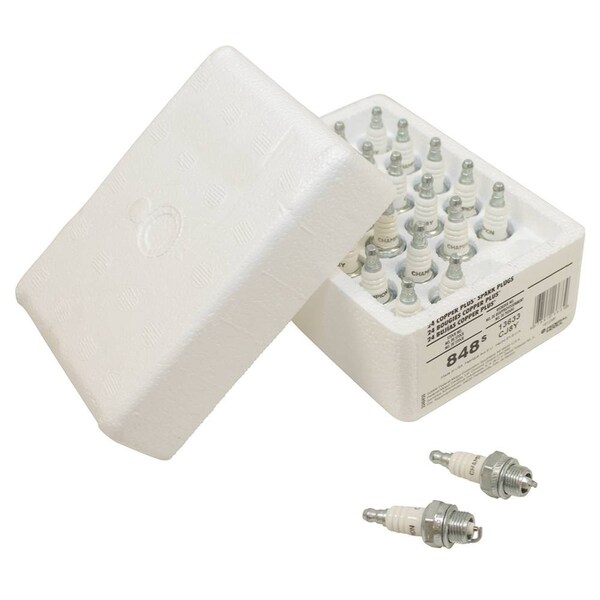 Stens New Spark Plug Shop Pack For Champion Cj8Y, Poulan 952030078, Champion 848S, Club Car 1012522 130-117 - main